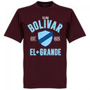 Club Bolivar Established T-Shirt - Maroon - Terrace Gear