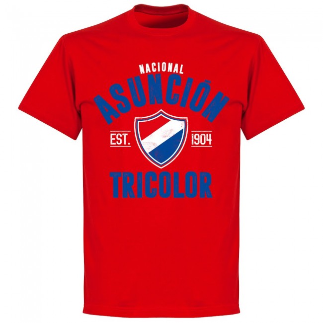 Club Nacional Established T-Shirt - Red - Terrace Gear