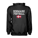 Denmark Football Hoodie - Black