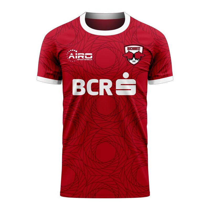 Dinamo Bucharest 2020-2021 Home Concept Football Kit (Airo) - Kids (Long Sleeve)