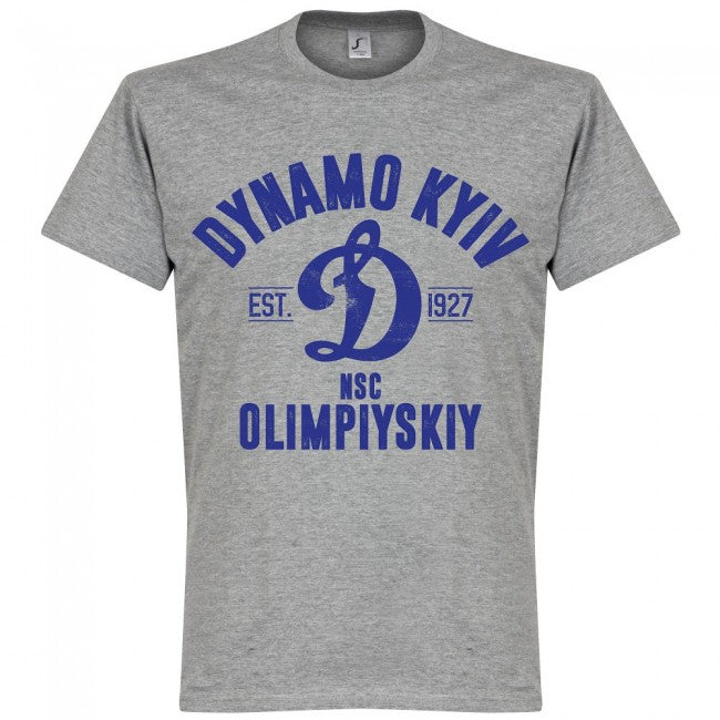 Dynamo Kyiv Established T-Shirt - Grey