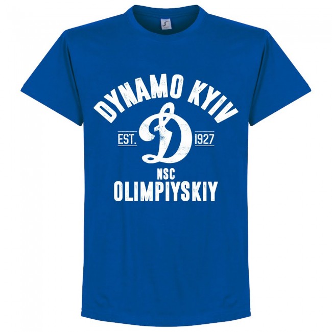 Dynamo Kyiv Established T-Shirt - Royal - Terrace Gear