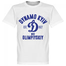 Dynamo Kyiv Established T-Shirt - White - Terrace Gear