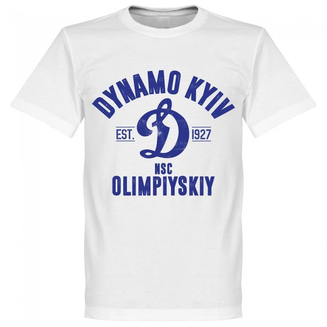 Dynamo Kyiv Established T-Shirt - White