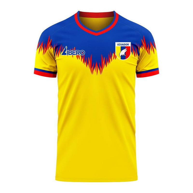 Ecuador 2020-2021 Home Concept Football Kit (Libero) - Kids (Long Sleeve)