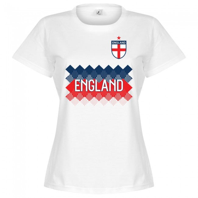 England Team Womens T-Shirt - White