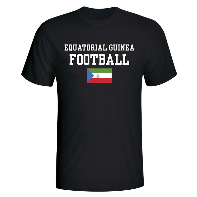 Equitorial Guinea Football T-Shirt - Black