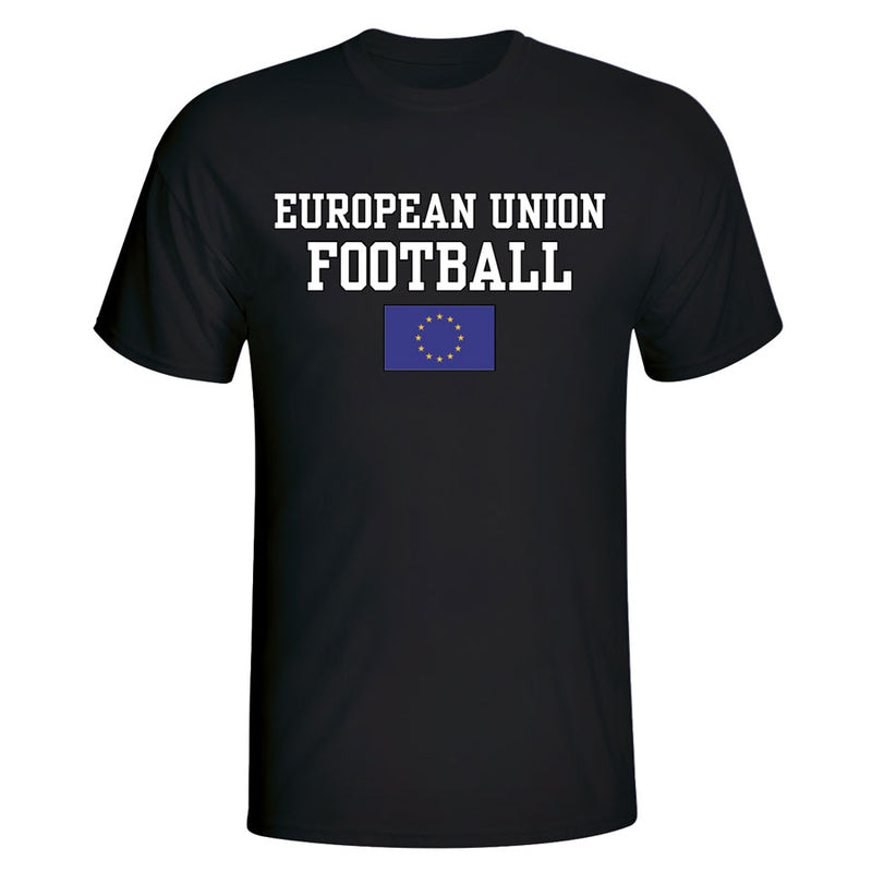 European Union Football T-Shirt - Black