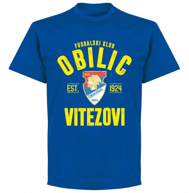 FC Obilic Established T-shirt - Royal - Terrace Gear