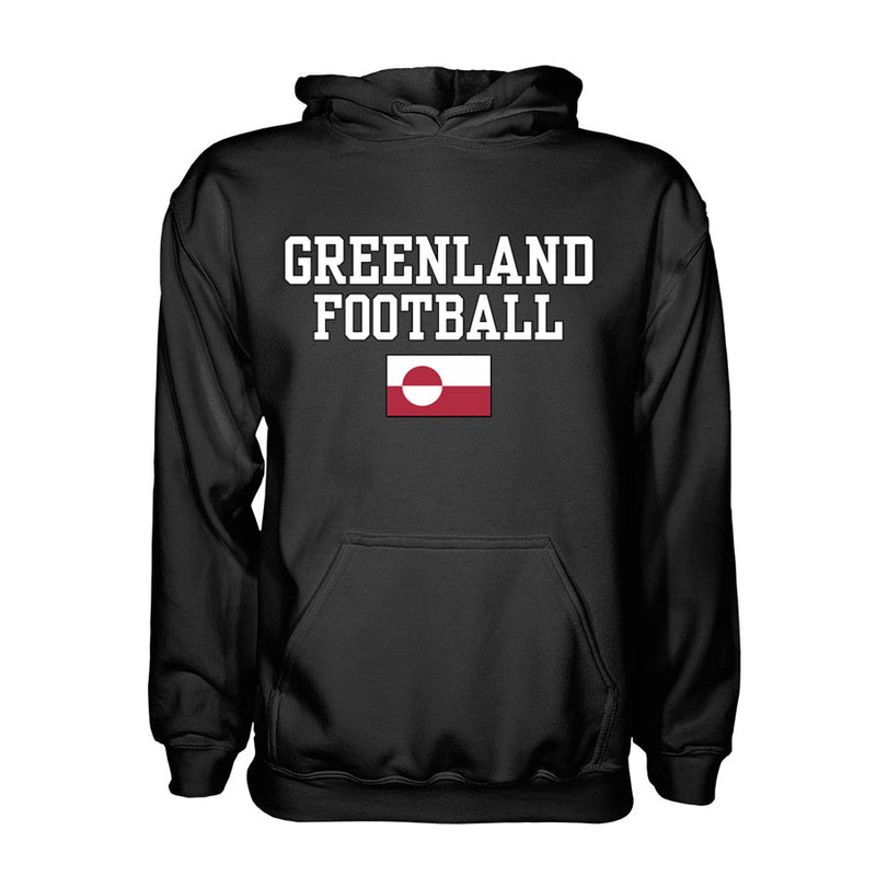 Greenland Football Hoodie - Black