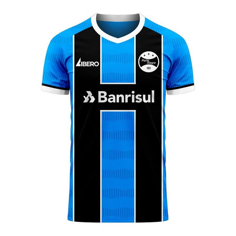 Gremio 2020-2021 Home Concept Football Kit (Libero) - Adult Long Sleeve
