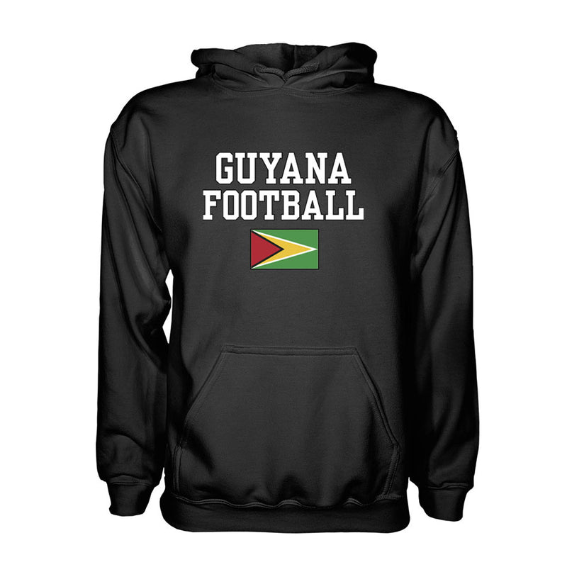 Guyana Football Hoodie - Black