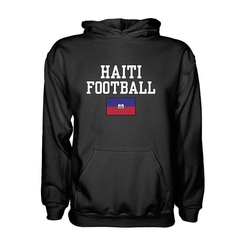 Haiti Football Hoodie - Black