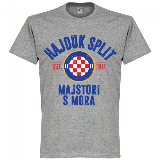 Hajduk Split Established T-Shirt - Grey