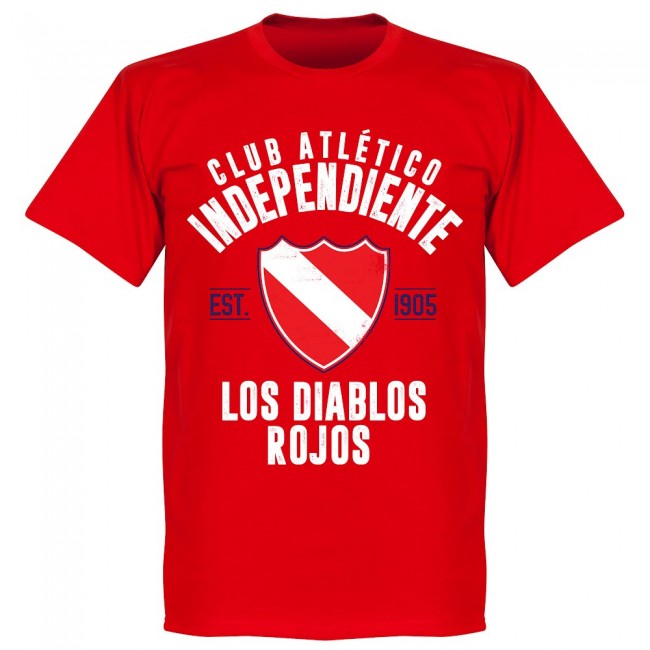 Independiente Established T-Shirt - Red - Terrace Gear