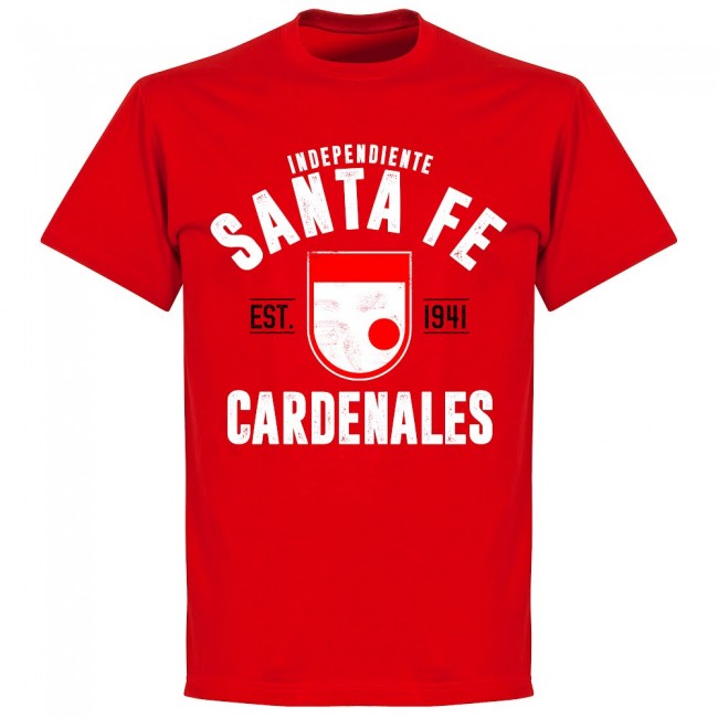 Independiente Santa Fe Established T-Shirt - Red - Terrace Gear