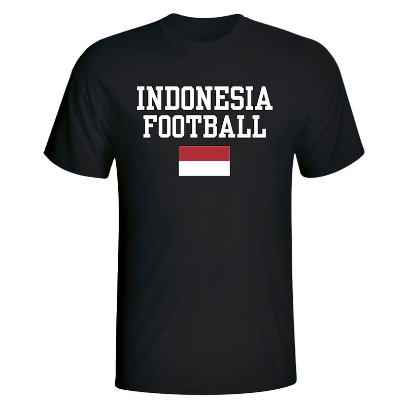 Indonesia Football T-Shirt - Black