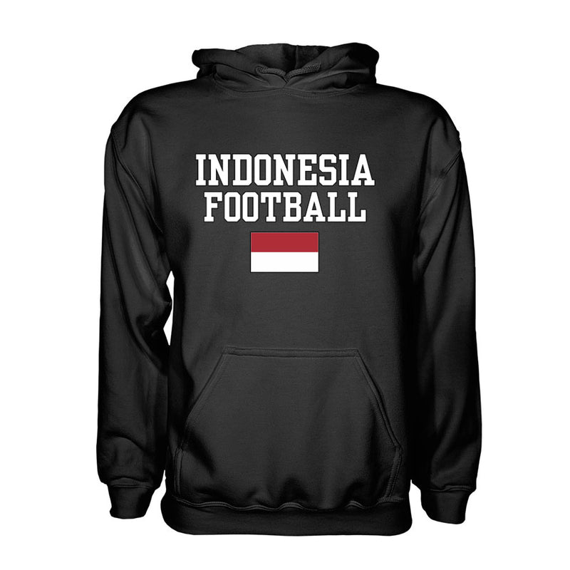 Indonesia Football Hoodie - Black