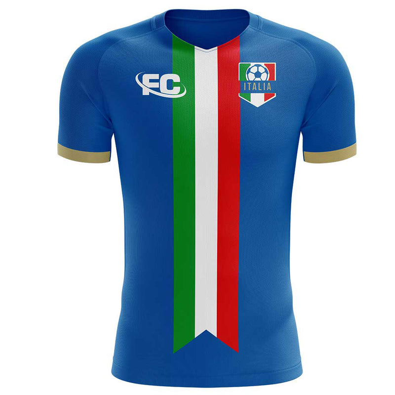 Italy 2020-2021 Home Concept Football Kit - Terrace Gear