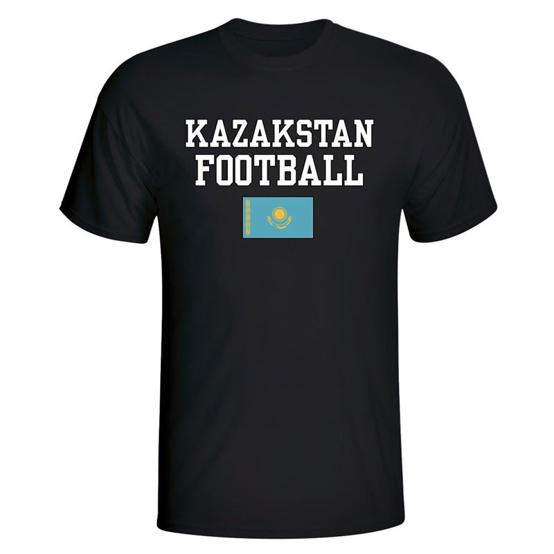 Kazakstan Football T-Shirt - Black