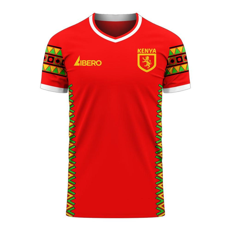 Kenya 2020-2021 Home Concept Football Kit (Libero) - Kids (Long Sleeve)