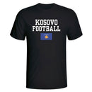 Kosovo Football T-Shirt - Black