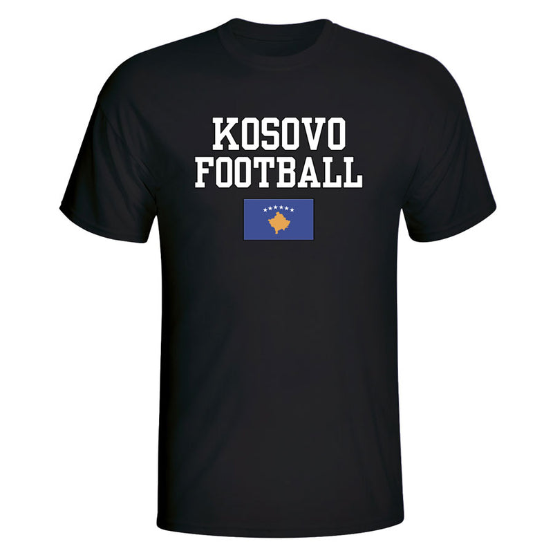 Kosovo Football T-Shirt - Black