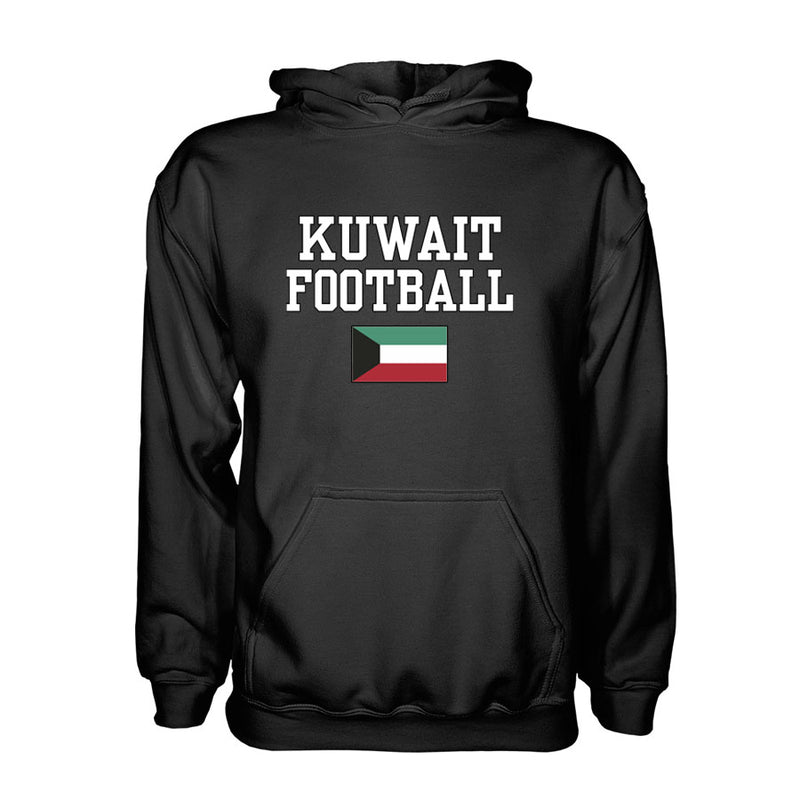 Kuwait Football Hoodie - Black