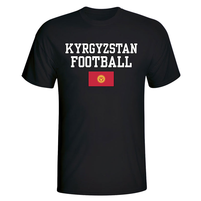 Kyrgyzstan Football T-Shirt - Black