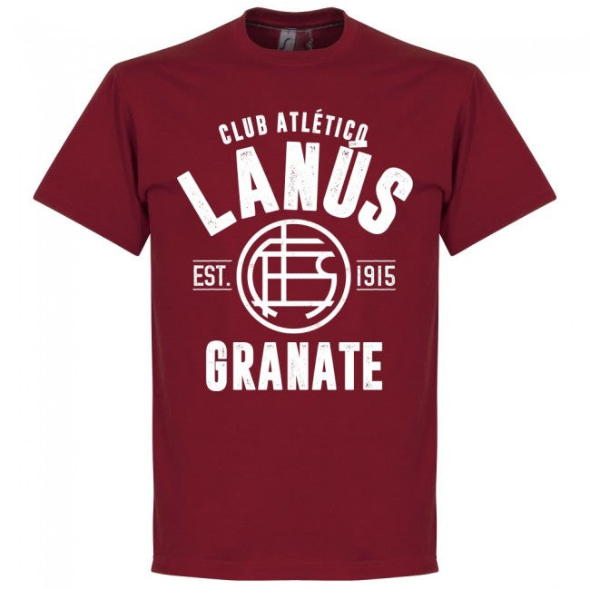 Lanus Established T-Shirt - Chilli Red - Terrace Gear