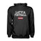 Latvia Football Hoodie - Black