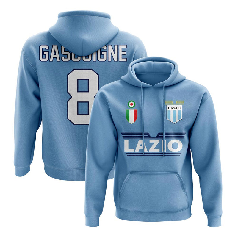Lazio Gascoigne 8 Team Hoodie - Sky
