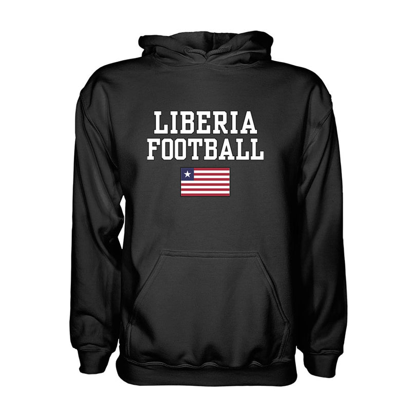 Liberia Football Hoodie - Black