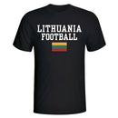Lithuania Football T-Shirt - Black