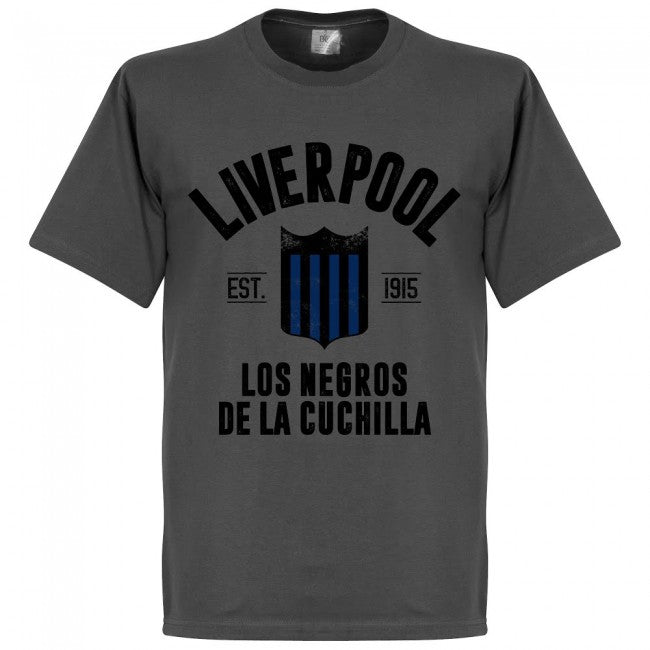 Liverpool Montevideo Established T-Shirt - Dark Grey