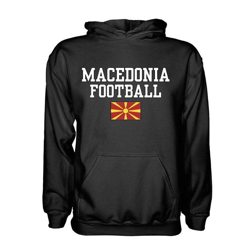 Macedonia Football Hoodie - Black