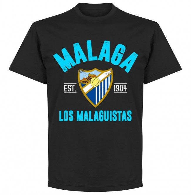 Malaga Established T-Shirt - Black - Terrace Gear