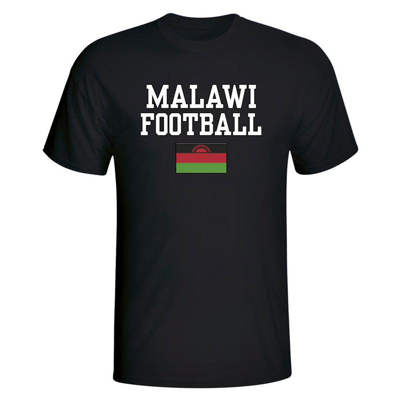 Malawi Football T-Shirt - Black