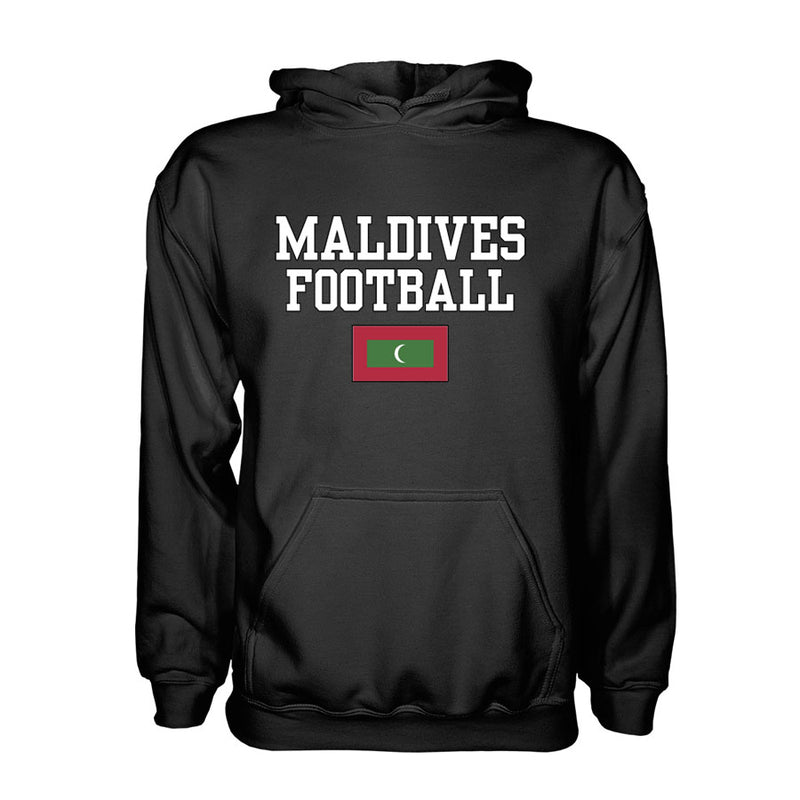 Maldives Football Hoodie - Black