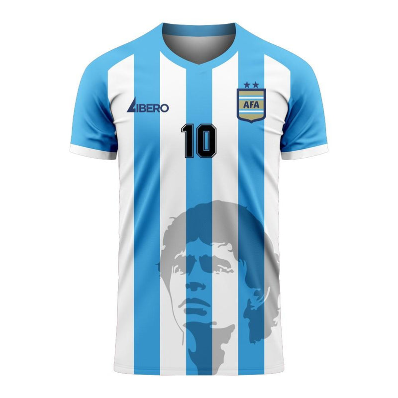 Diego Maradona Argentina Silhouette Concept Shirt - Kids