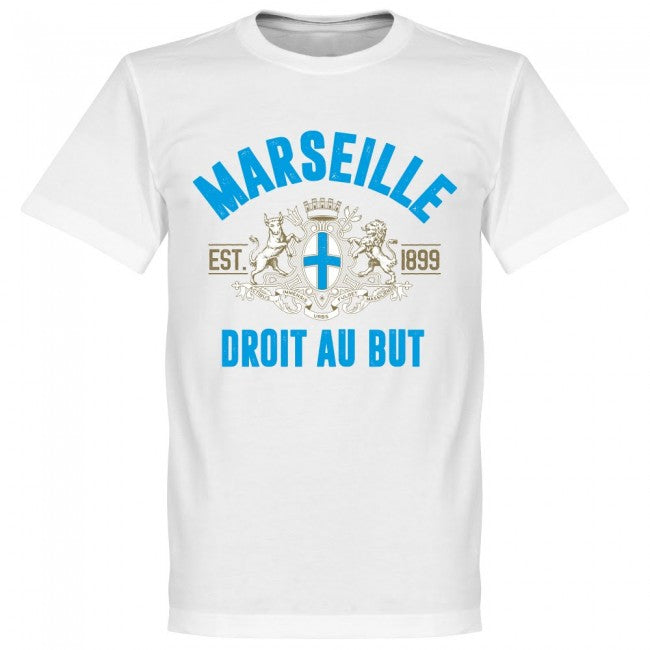Marseille Established T-Shirt - White - Terrace Gear