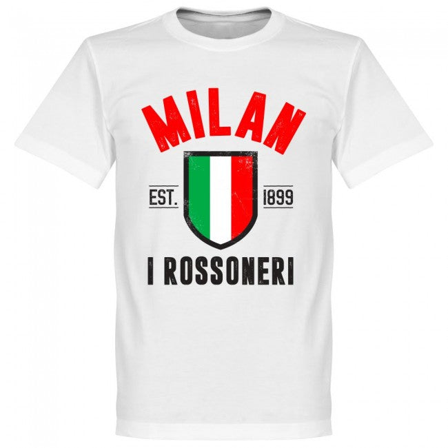 Milan Established T-Shirt - White - Terrace Gear