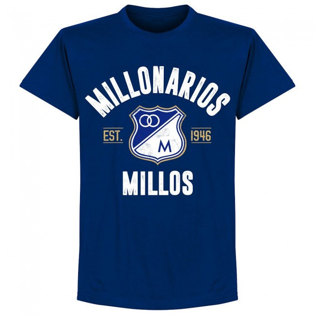 Millonarios Established T-Shirt - Ultramarine - Terrace Gear