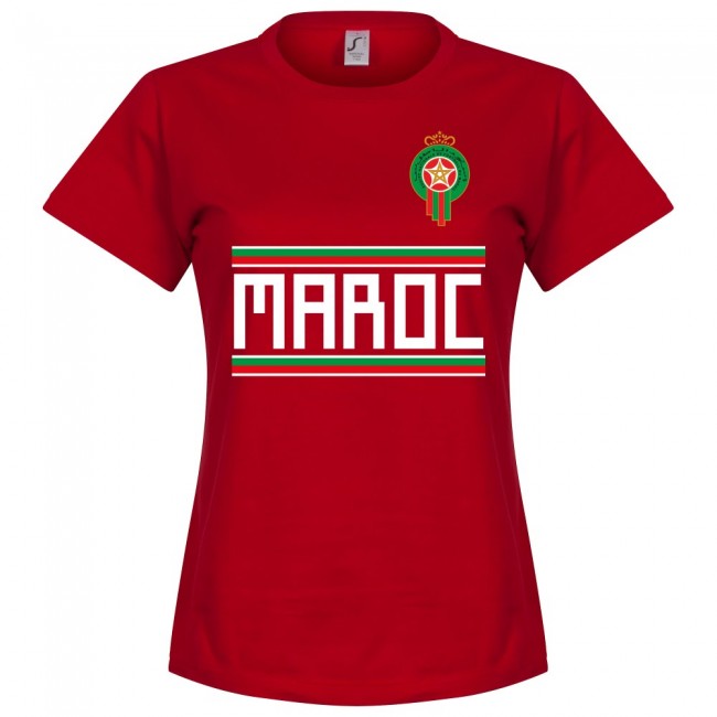 Morocco Team Womens T-Shirt - Red