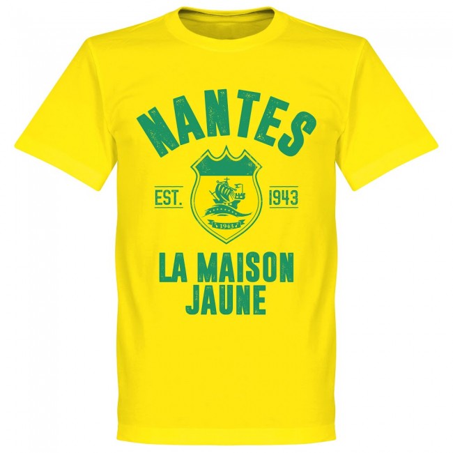 Nantes Established T-Shirt - Yellow - Terrace Gear