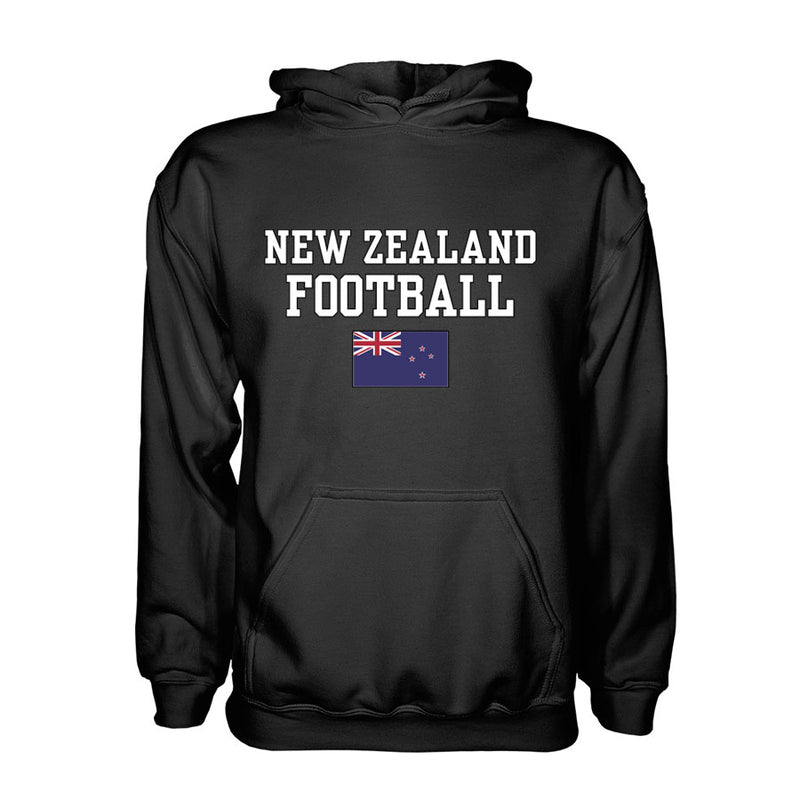 New Zealand Football Hoodie - Black