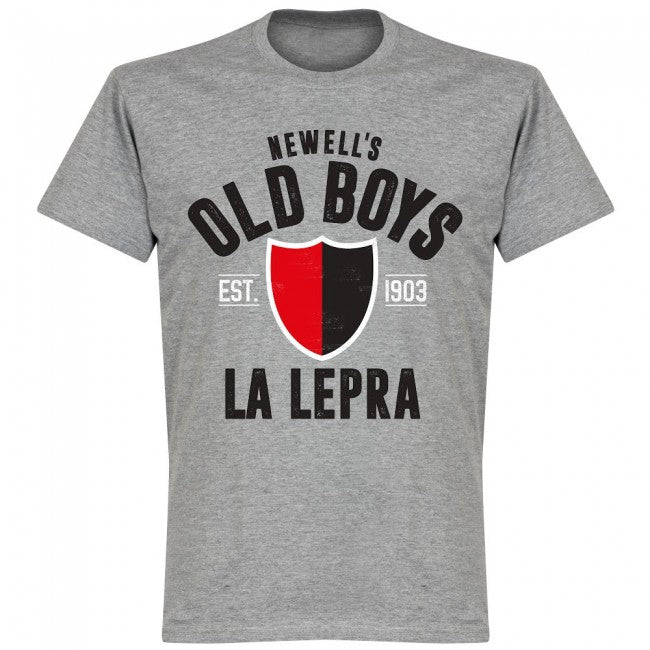 Newells Old Boys Established T-Shirt - Grey - Terrace Gear