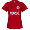 Norway Team Womens T-Shirt - Red