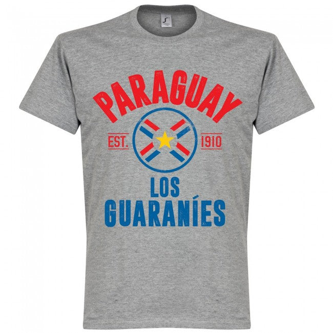 Paraguay Established T-Shirt - Grey - Terrace Gear