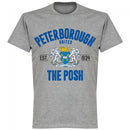 Peterborough Established T-shirt - Grey Marl - Terrace Gear